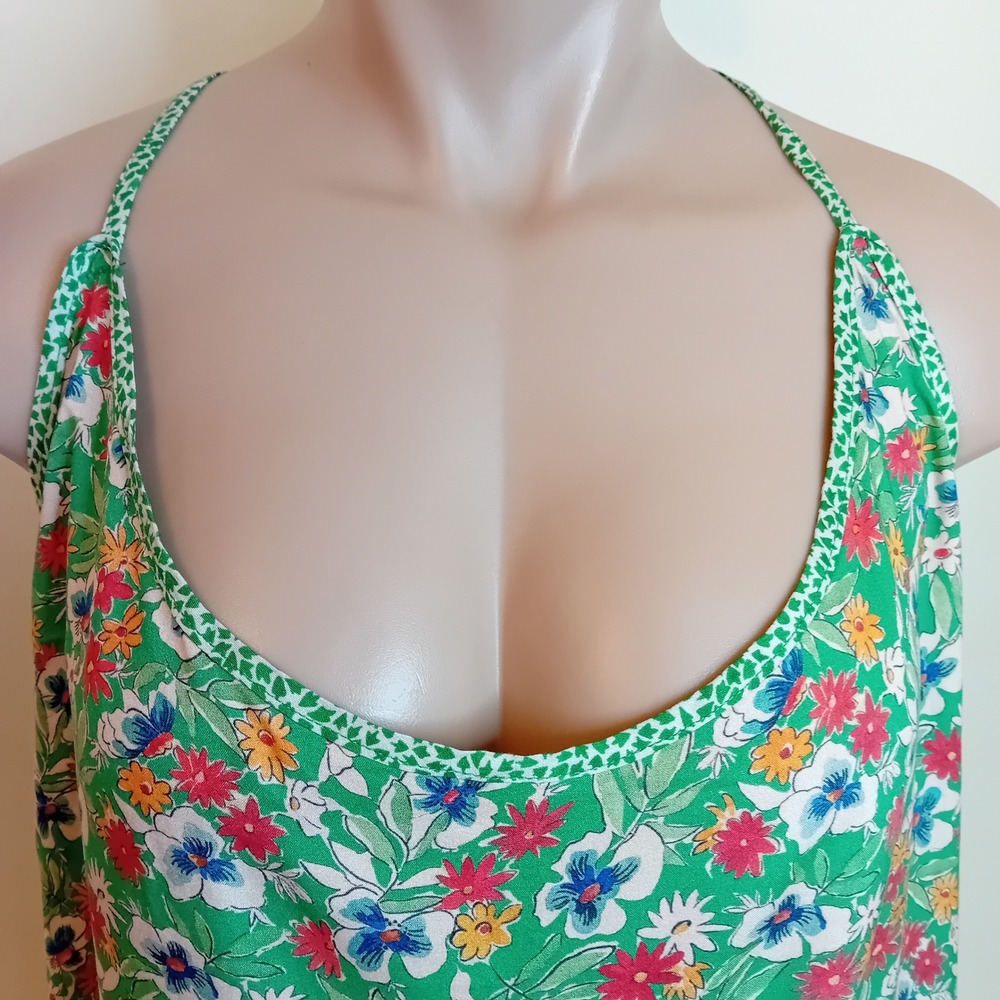 NWOT Plus Size Maison d'Hermine Floral Cottagecore Tank‎ Top Colorful Summer 26W - Picture 6 of 15